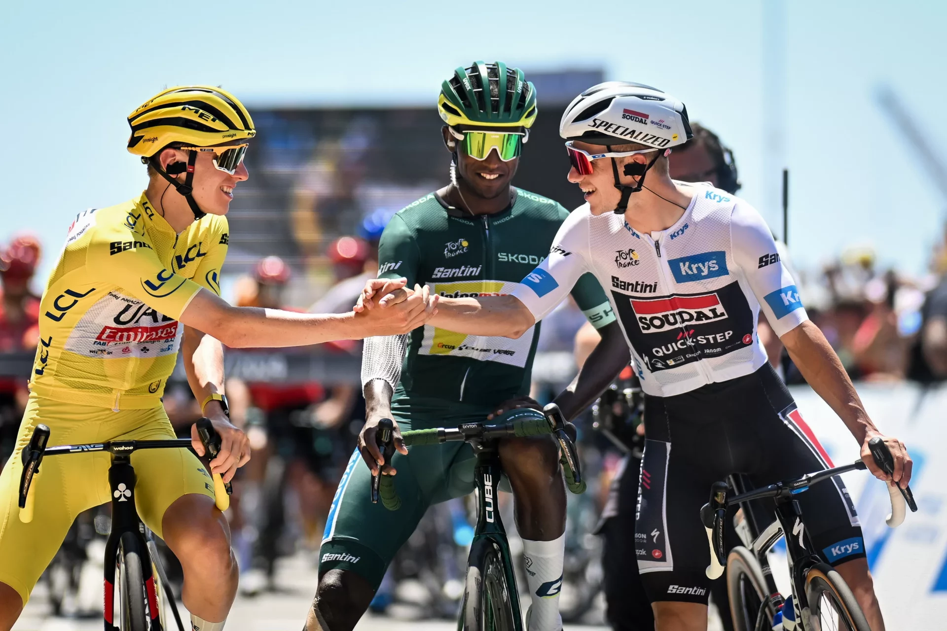 Tadej Pogačar, Biniam Girmay, Remco Evenepoel