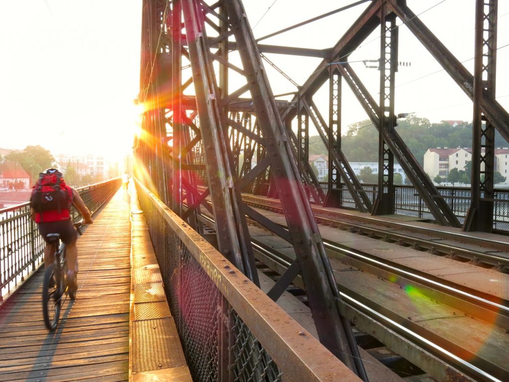 Cyclist in Prague