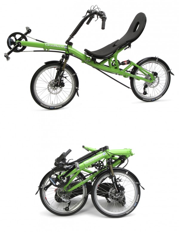 Perhaps we’ve all spotted cool bicycles you can ride while comfortably “lying down”, namely recumbent bikes, but this awesome model can also fold into a portable bundle.