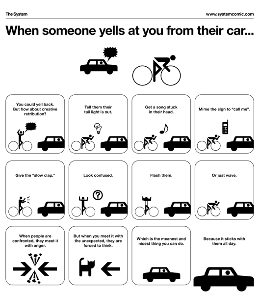 What do you do when somebody yells at you from their car?