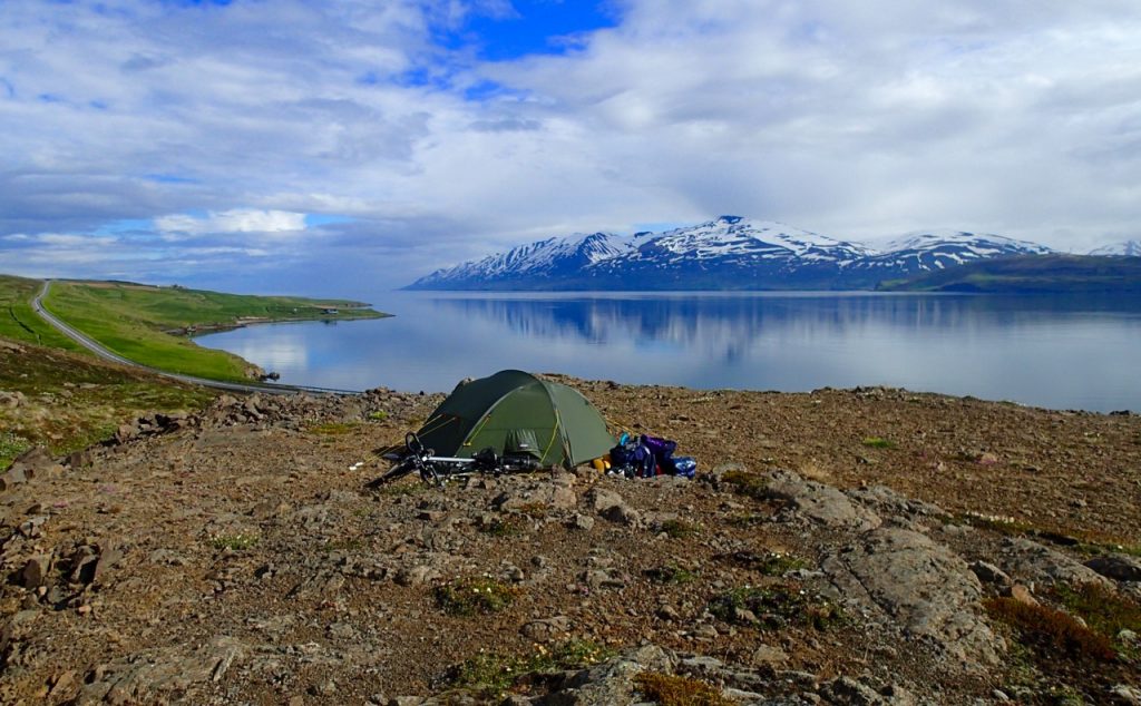 Camping just outside the town