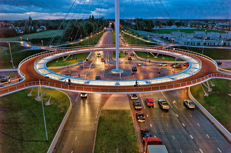 The Dutch Have Built an Elevated Roundabout Just for Bikes We