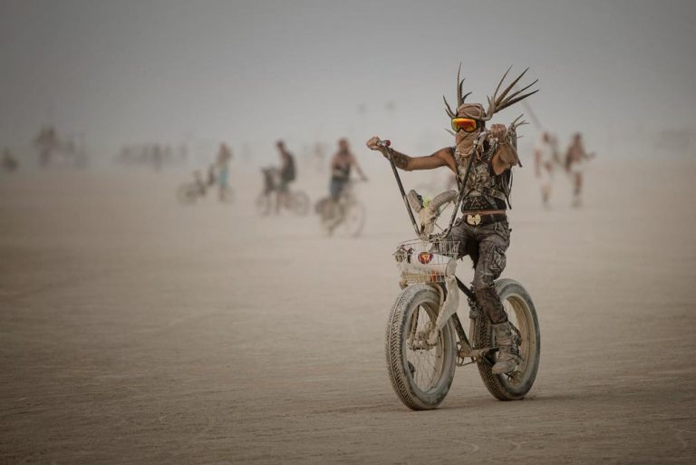 Without a Bike, You're Done at the Burning Man Festival - We Love ...