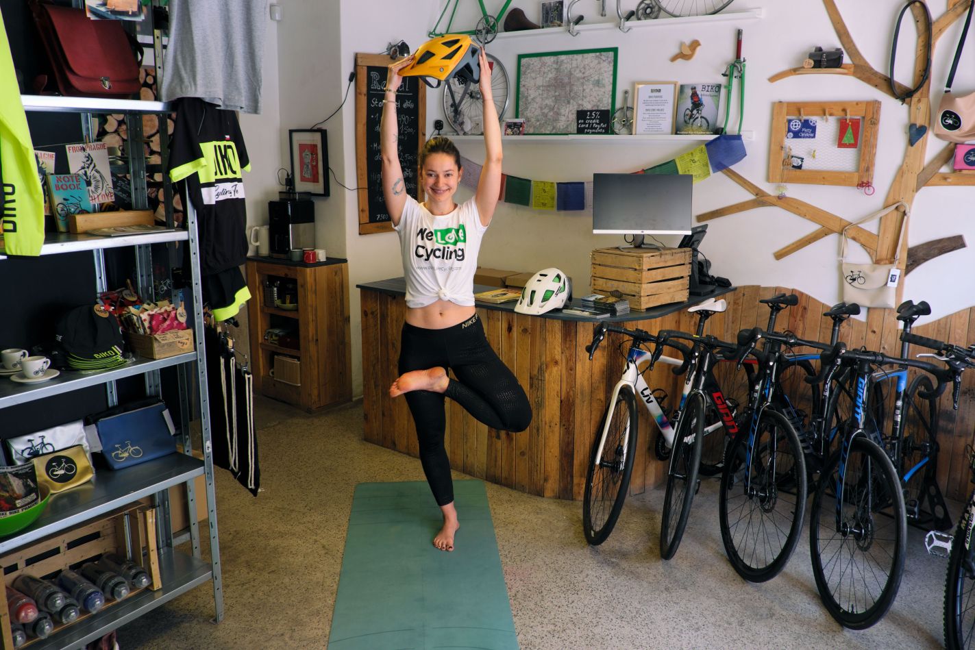 Yoga store and cycle