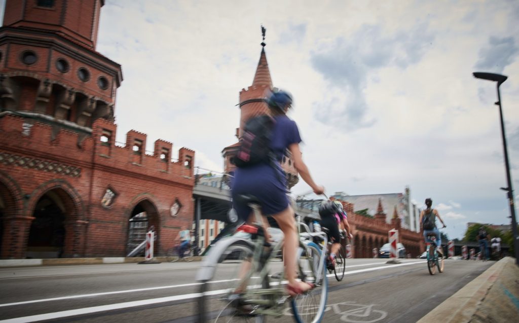 Oberbaumbrücke Cycle Lane