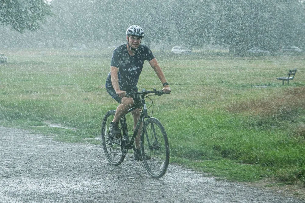 Cycling in bad weather